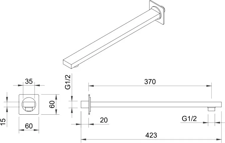 Душевой комплект Berges Figure 2S 071031, С ВНУТРЕННЕЙ ЧАСТЬЮ, хром Sancos — официальный сайт
