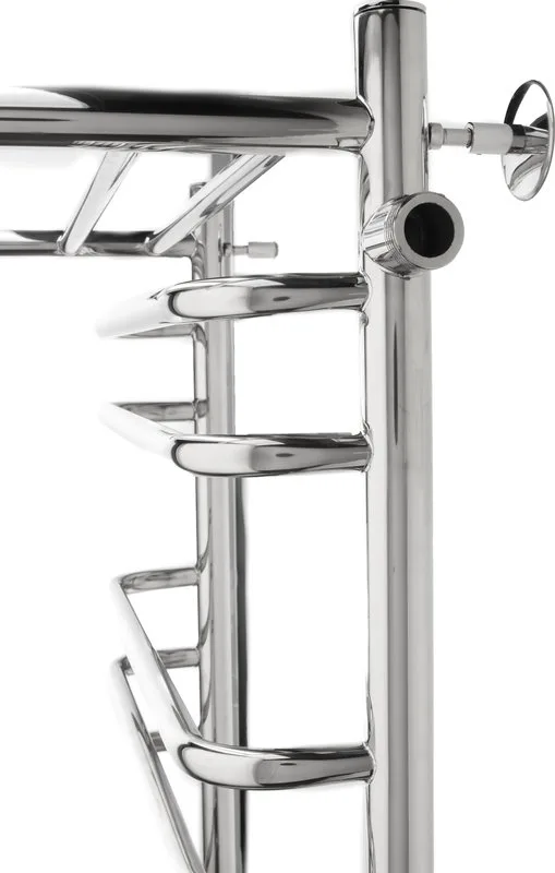 Полотенцесушитель водяной Indigo Brace LBCW100-50PR-б/п-60, с полкой, серебристый Sancos — официальный сайт