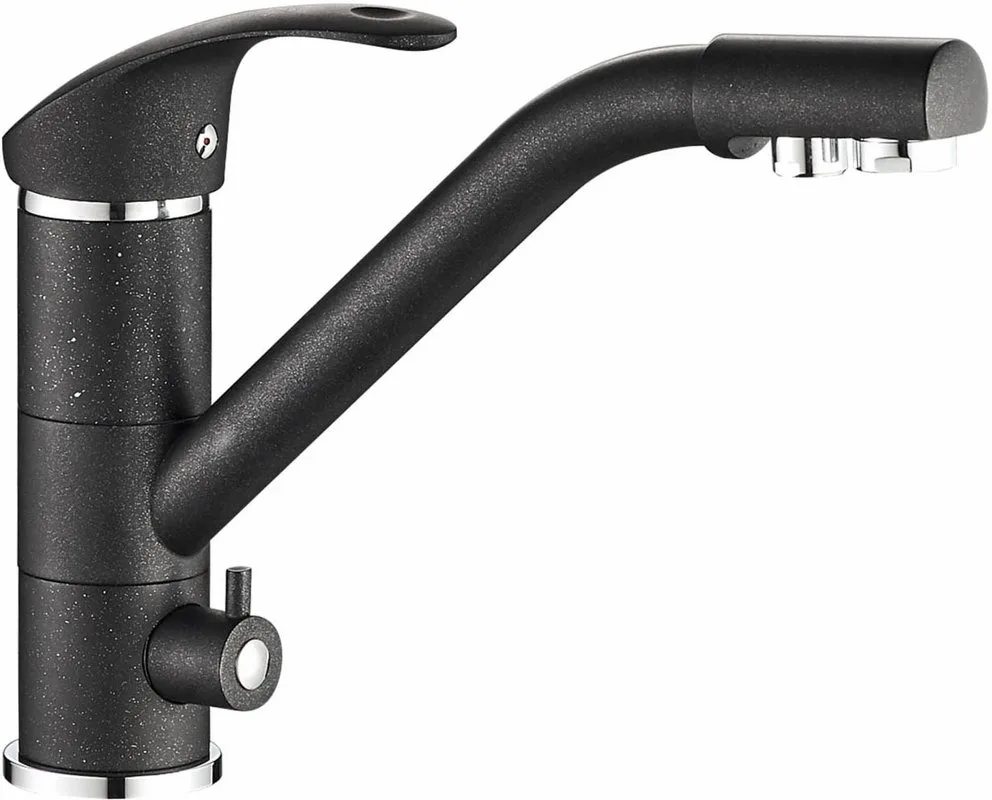 Смеситель для кухни Steel Hammer SH 321 Black Cr Sancos — официальный сайт