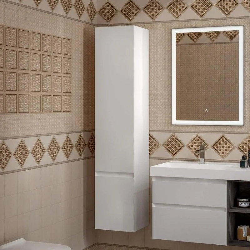 Шкаф-пенал для ванной KERAMA MARAZZI Cubo 165 R белый матовый Sancos — официальный сайт