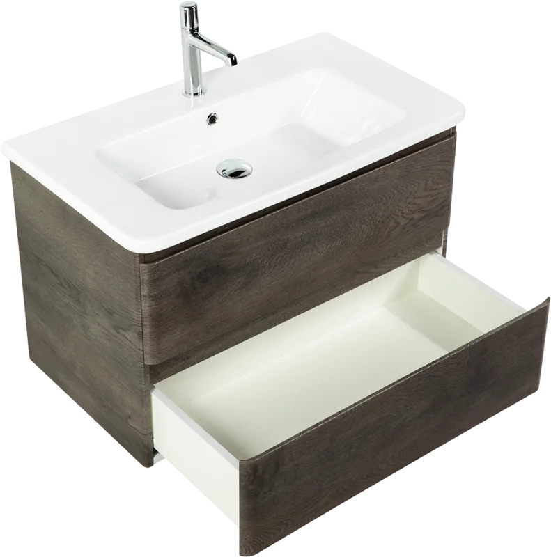 Тумба под раковину без столешницы BelBagno Albano-Cer 80 подвесная, robere nature grigio Sancos — официальный сайт