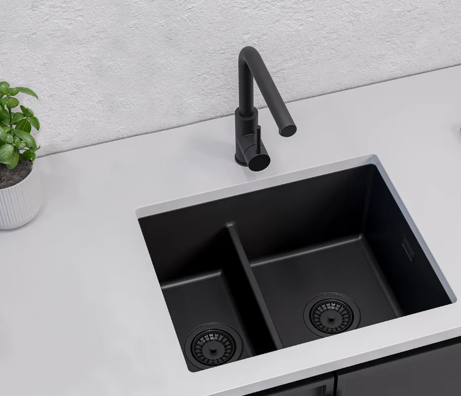 Мойка кухонная Alveus Omni Granital 50 deep black Sancos — официальный сайт