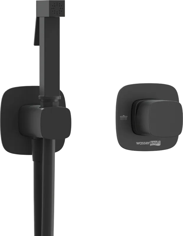 Гигиенический душ Wasserkraft Nuthe A9151.327.241.212 со смесителем, С ВНУТРЕННЕЙ ЧАСТЬЮ, черный Sancos — официальный сайт