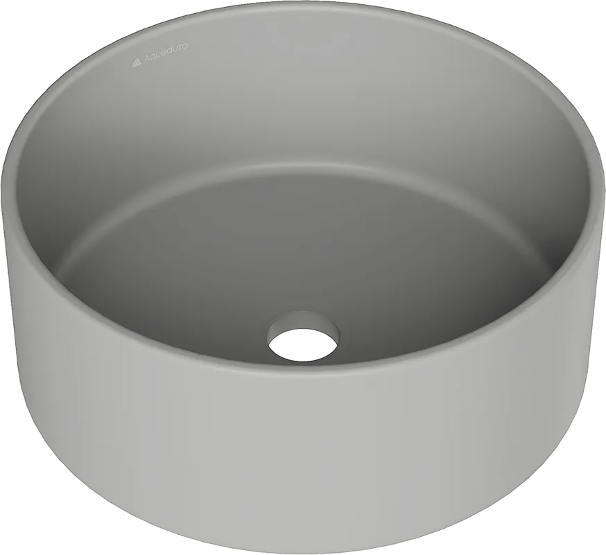 Накладная раковина Aqueduto Espiral ESP0130 40 см серая матовая Sancos — официальный сайт