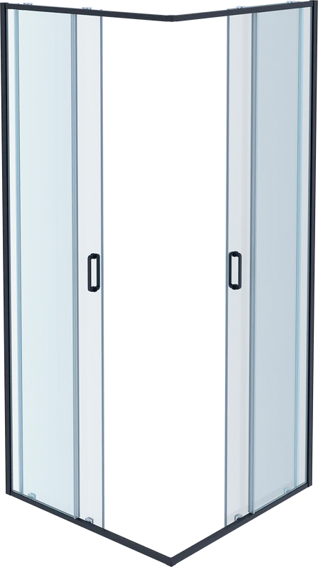 Душевой уголок AQUATEK AQ ARI KV 10020BL 100х100 см, черный матовый профиль Sancos — официальный сайт