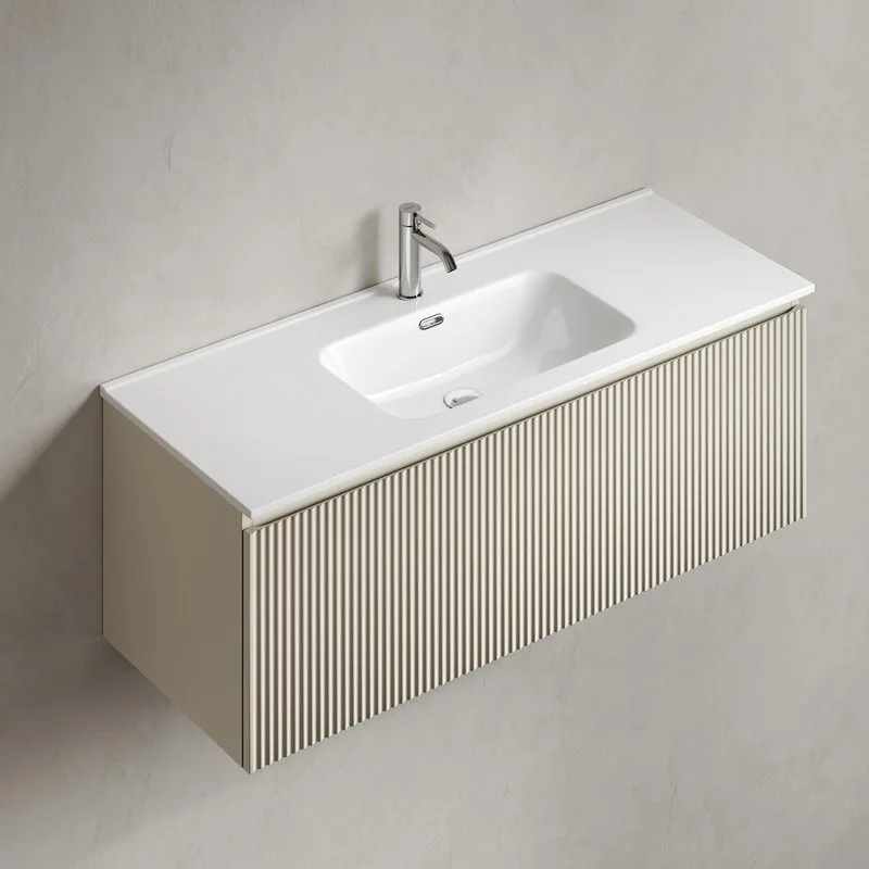 Тумба под раковину Sancos Snob R 1.0 120 подвесная Beige soft (капучино), SNR1.0120CE Sancos — официальный сайт