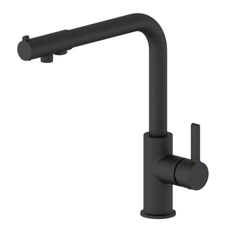 Смеситель для кухни Wonzon & Woghand WW-88458008-MB матовый черный Sancos — официальный сайт