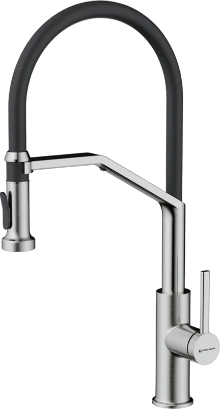 Смеситель для кухни Omoikiri Makkari 2 Plus-SB BN-BL нержавеющая сталь, черный Sancos — официальный сайт