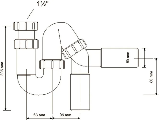 Сифон для мойки McAlpine MRSK12-50 Sancos — официальный сайт