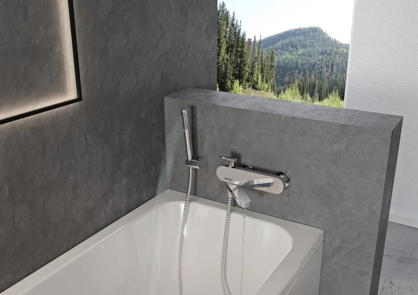 Смеситель для ванны с душем Ravak Chrome CR 022.00/150 Sancos — официальный сайт