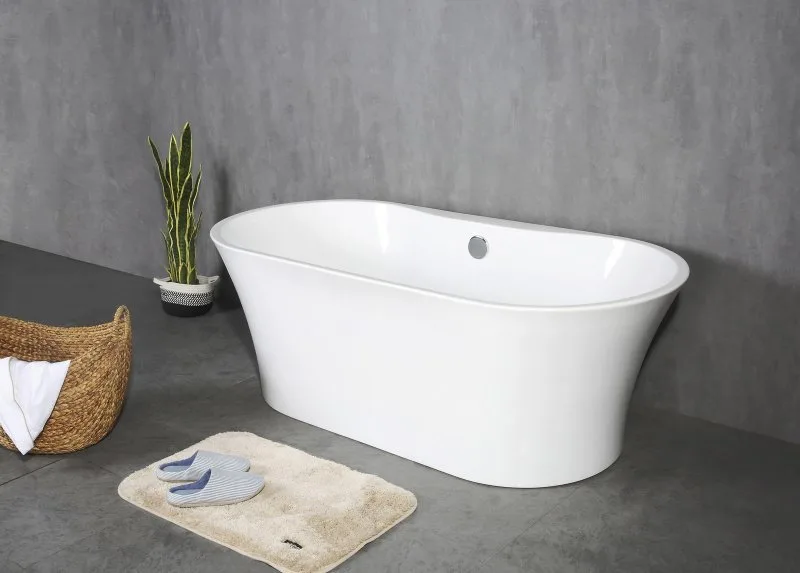 Акриловая ванна BelBagno BB201-1500-800 без опоры 150x80 см, отдельностоящая, белая, овальная, со сл Sancos — официальный сайт