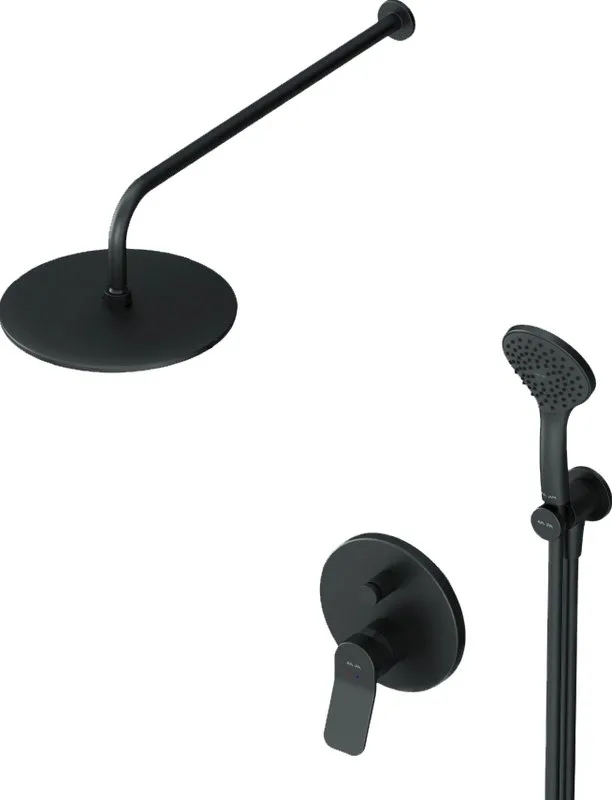 Душевой комплект AM.PM X-Joy FB85A1RH02, С ВНУТРЕННЕЙ ЧАСТЬЮ, для душа, чёрный Sancos — официальный сайт