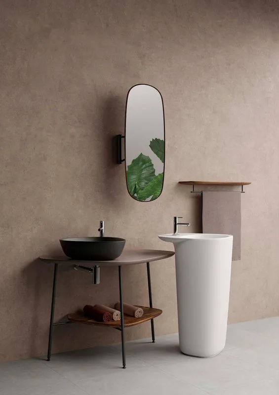Накладная раковина VitrA Plural 7810B483-0016 матовая чёрная Sancos — официальный сайт