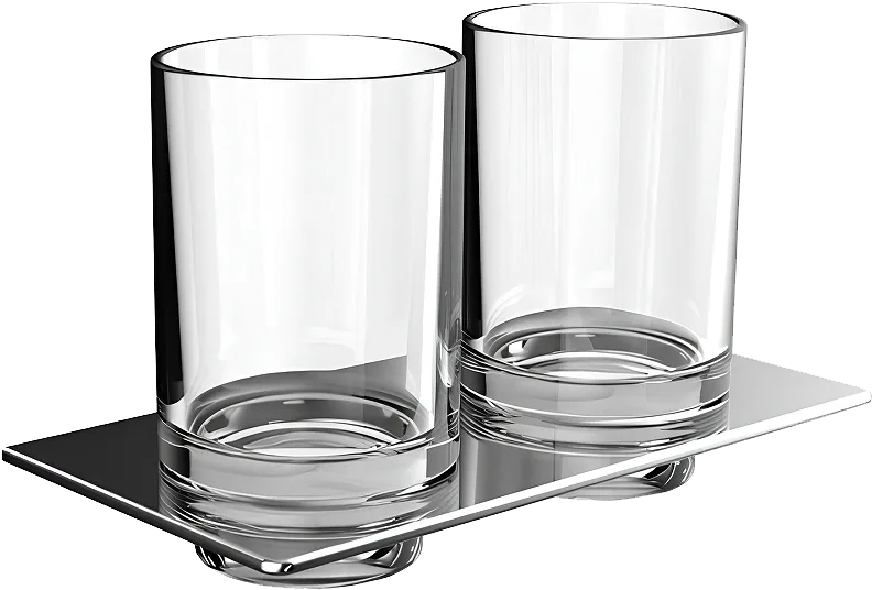 Стакан Emco Art 1625 001 00 двойной, хром Sancos — официальный сайт