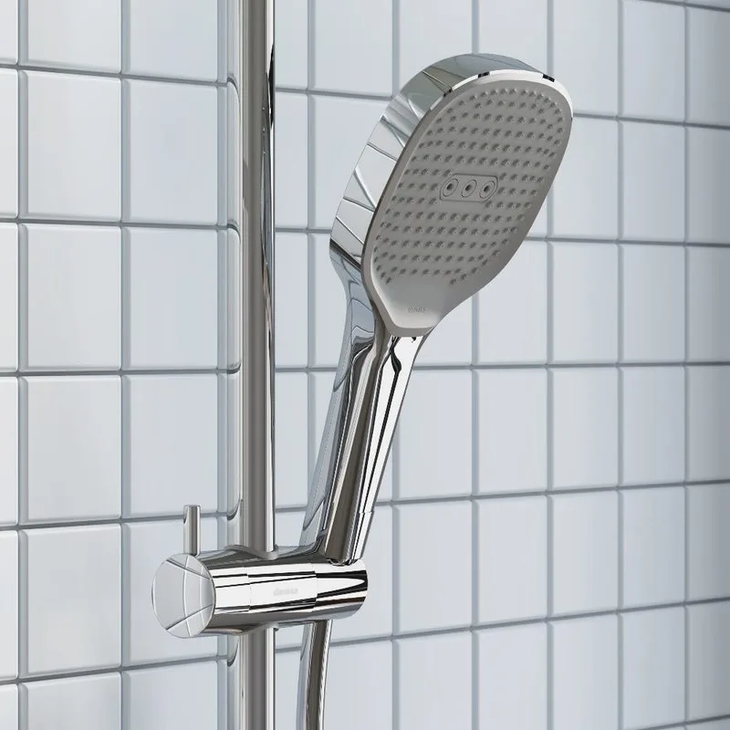 Душевая лейка Damixa Merkur 940020000 хром Sancos — официальный сайт