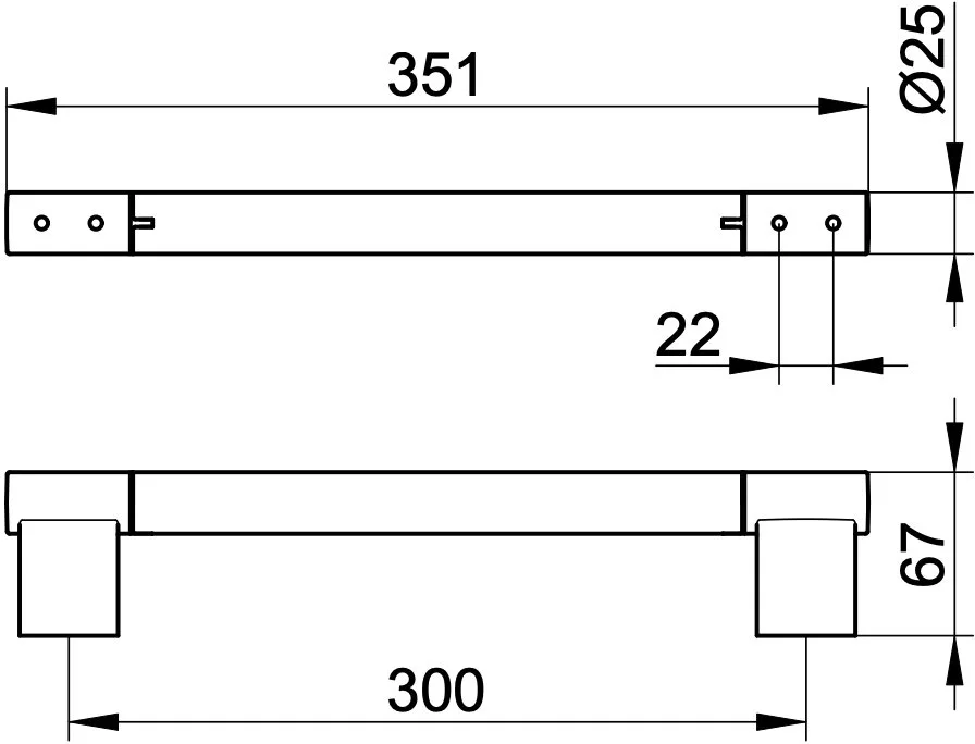 Поручень Keuco Plan 14907370000 черный Sancos — официальный сайт