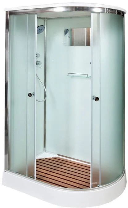 Душевая кабина DTO D102SL 120х80, профиль хром, стекло матовое Sancos — официальный сайт