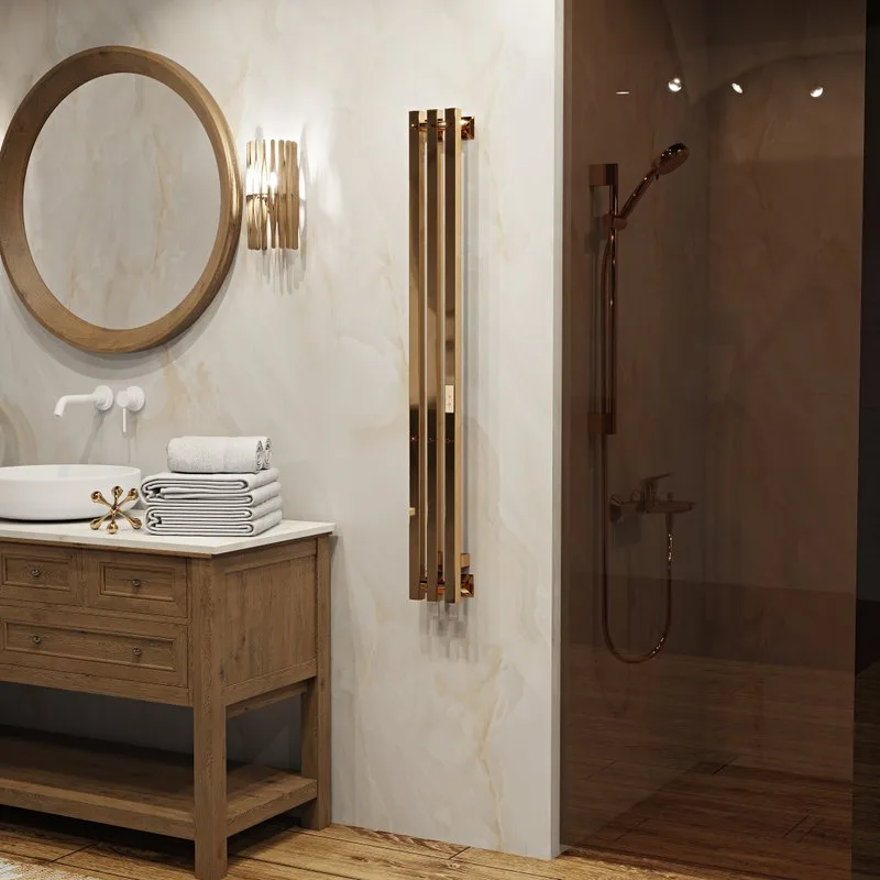 Полотенцесушитель электрический Indigo Style 3 PRO LSPRE120-13GDRt золото Sancos — официальный сайт
