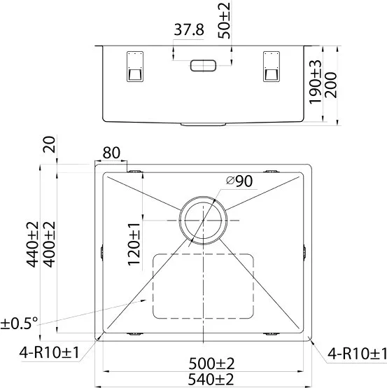 Мойка кухонная IDDIS Edifice EDI54G0i77 графит Sancos — официальный сайт