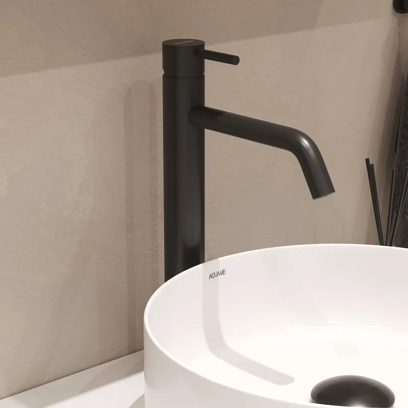 Смеситель для раковины AQUAme Siena AQM6214MB черный матовый Sancos — официальный сайт