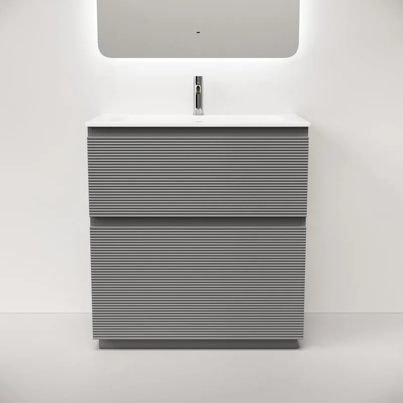 Тумба под раковину Sancos Folk Floor 80 напольная Ergraut soft (мягкий серый), FL80FES Sancos — официальный сайт