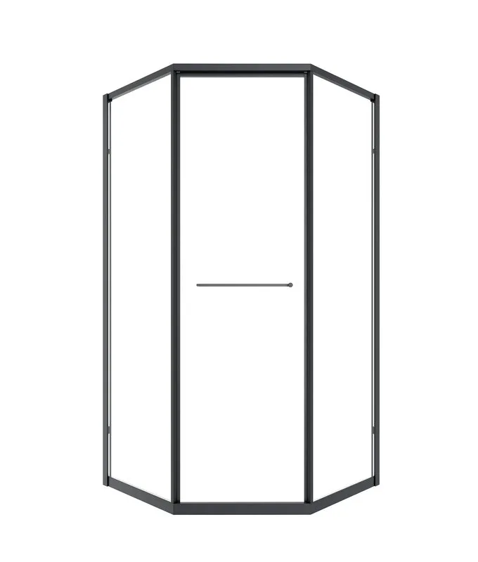 Душевой уголок Timo TTSS-100/03C-8L 100x100 см, профиль черный, стекло прозрачное Sancos — официальный сайт