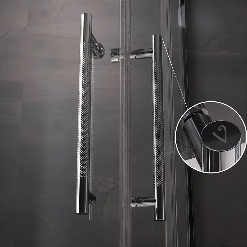 Душевой уголок Veconi Premium Trento PTC-20CH 100x90, профиль хром, стекло прозрачное Sancos — официальный сайт