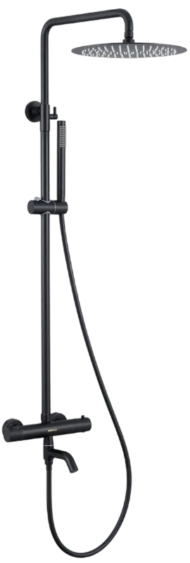 Душевая стойка Berges Kalisto 3R 075022, матовая черная Sancos — официальный сайт