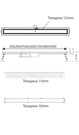 Душевой трап (лоток) AltroBagno Beni aggiuntivi AltroBagnoFD071212OrSp, матовое золото Sancos — официальный сайт