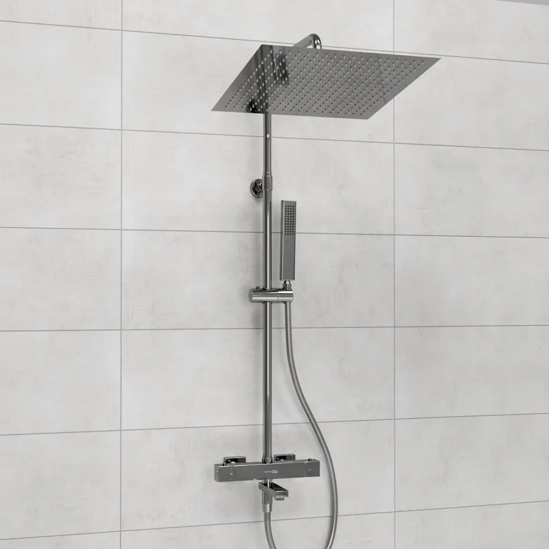 Душевая стойка Wasserkraft Aller A199.119.103.087.CH Thermo, с термостатом, хром Sancos — официальный сайт