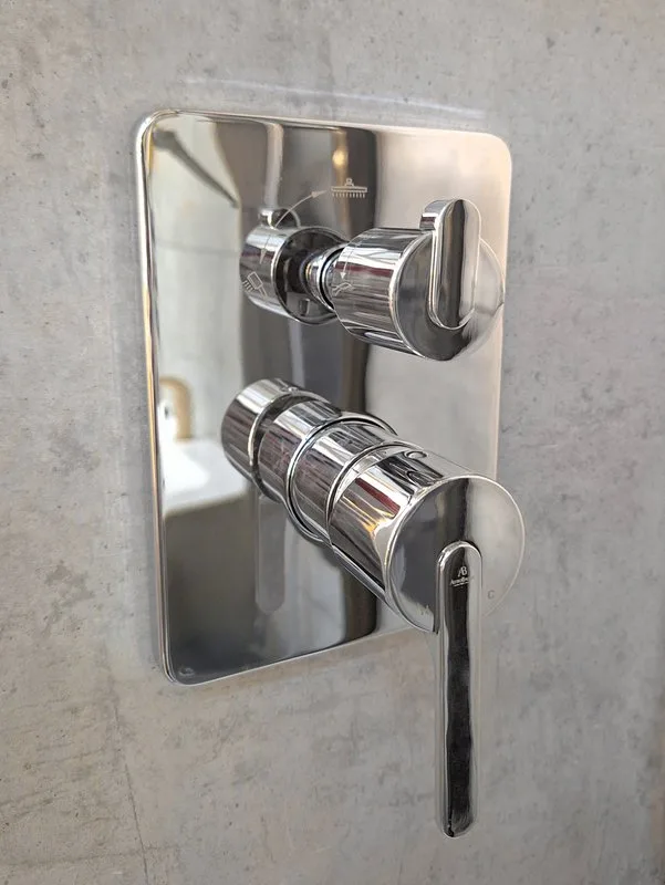 Душевой комплект AltroBagno Unione 040106 Cr, С ВНУТРЕННЕЙ ЧАСТЬЮ, хром Sancos — официальный сайт