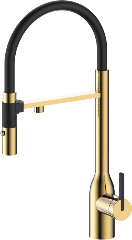 Смеситель для кухни Paulmark Magneto One Ma213188-LG, светлое золото Sancos — официальный сайт