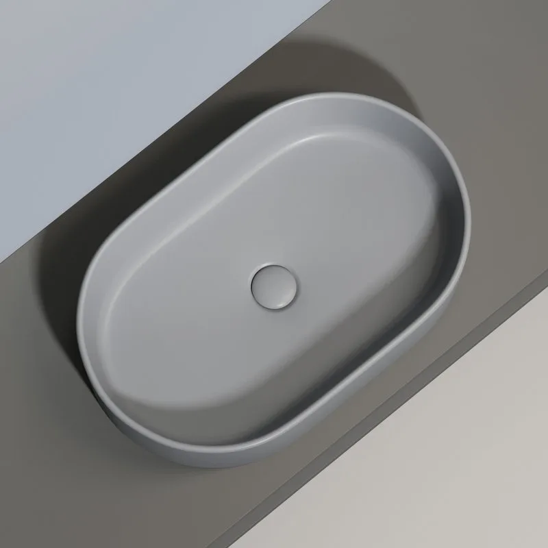Накладная раковина Ceramicanova Element CN6048MH антрацит матовая Sancos — официальный сайт