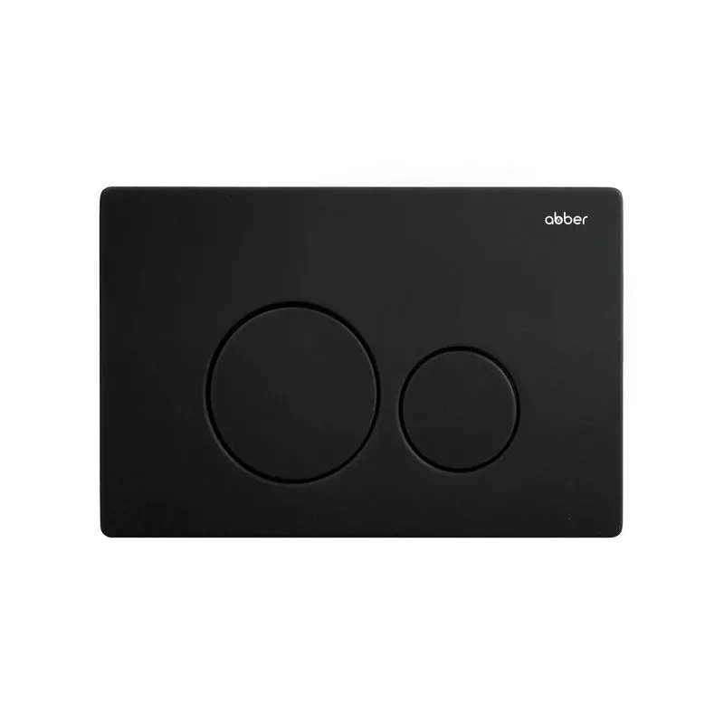 Кнопка смыва для инсталляции Abber AC0121MB нержавеющая сталь, цвет матовый черный