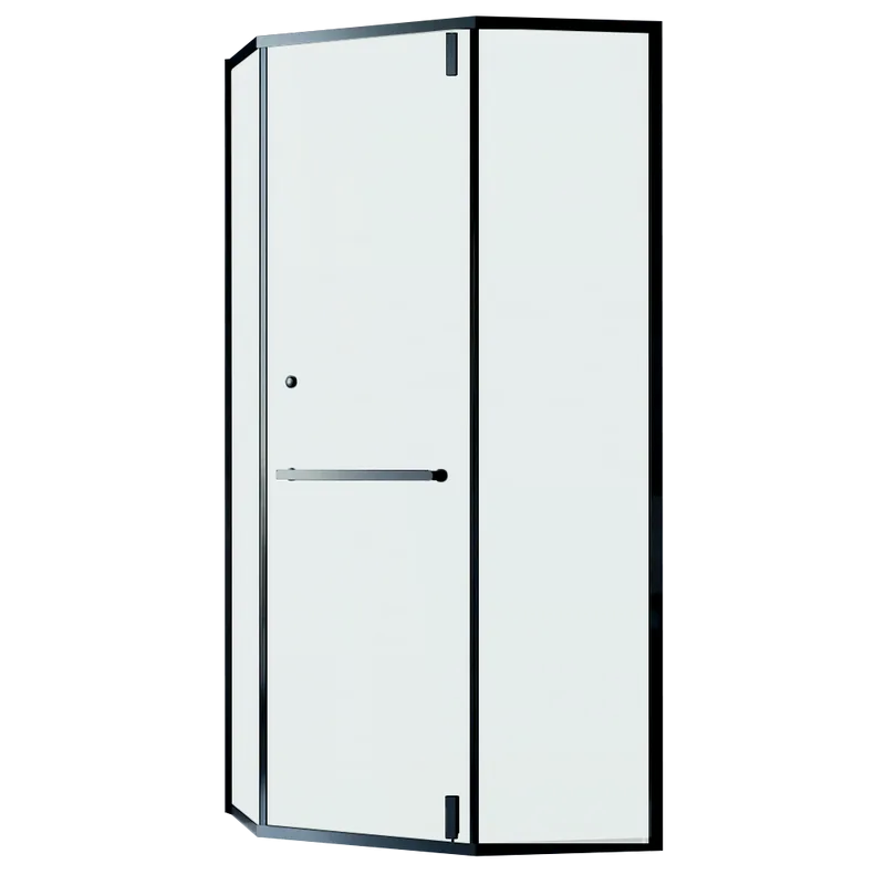 Душевой уголок RGW Hotel HO-084-B 90x90x195 см, профиль черный, стекло матовое Sancos — официальный сайт