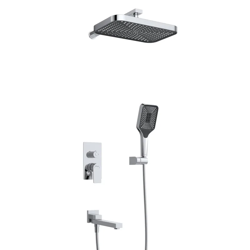 Душевой комплект BelBagno Due VDSET-CRM, С ВНУТРЕННЕЙ ЧАСТЬЮ, хром Sancos — официальный сайт