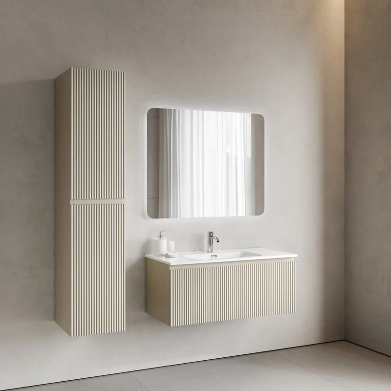 Тумба под раковину Sancos Snob R 1.0 100 подвесная Beige soft (капучино), SNR1.0100CE Sancos — официальный сайт