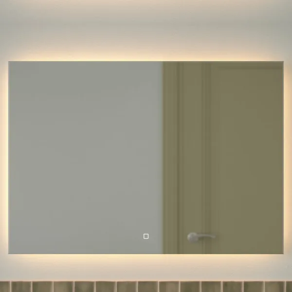 Зеркало Defesto Glow DF 2519SH 100х70 с LED-подсветкой, 3000 K, сенсорный выключатель