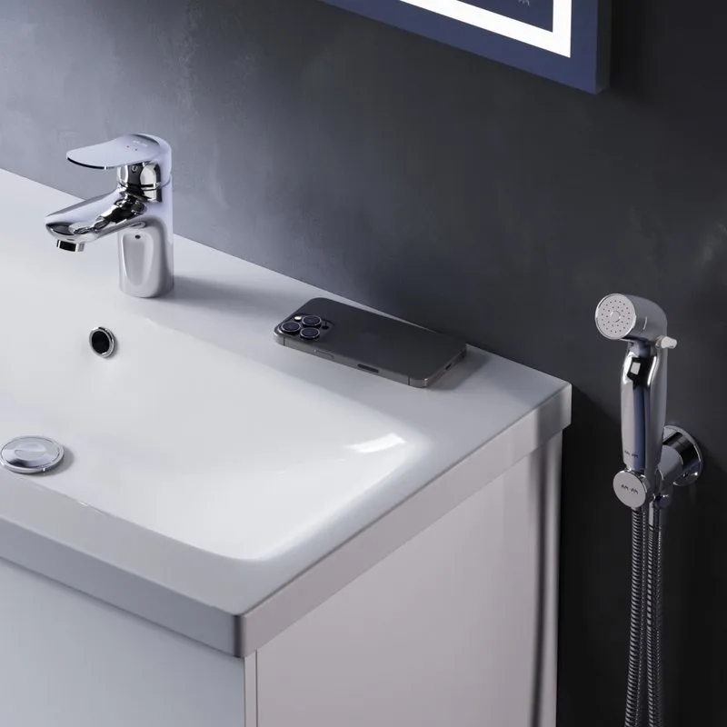 Смеситель для раковины AM.PM Sunny F85C03000 с гигиеническим душем Sancos — официальный сайт