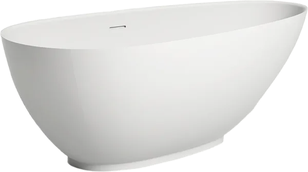 Ванна из искусственного камня Salini Paola 170x85 см, отдельностоящая, матовая белая, овальная, со с Sancos — Оригинал