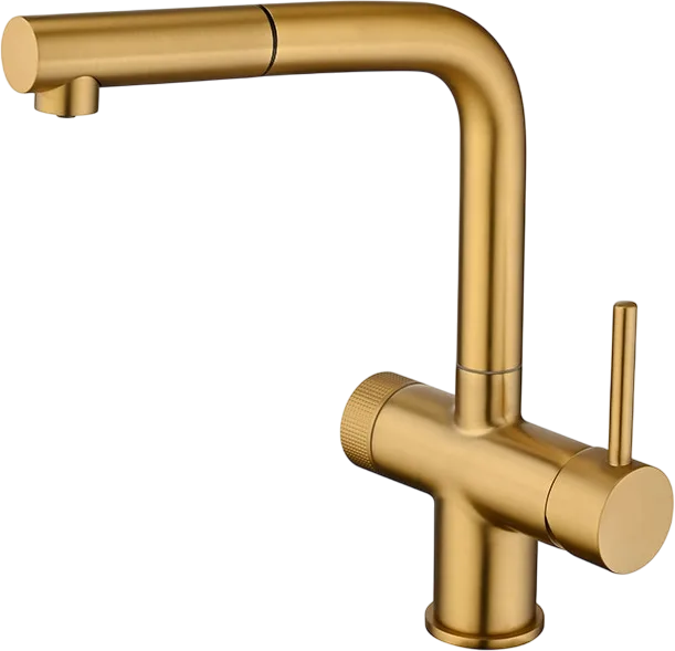 Смеситель для кухни Emar PVD ЕС - 7026 PVD Golden Sancos — официальный сайт