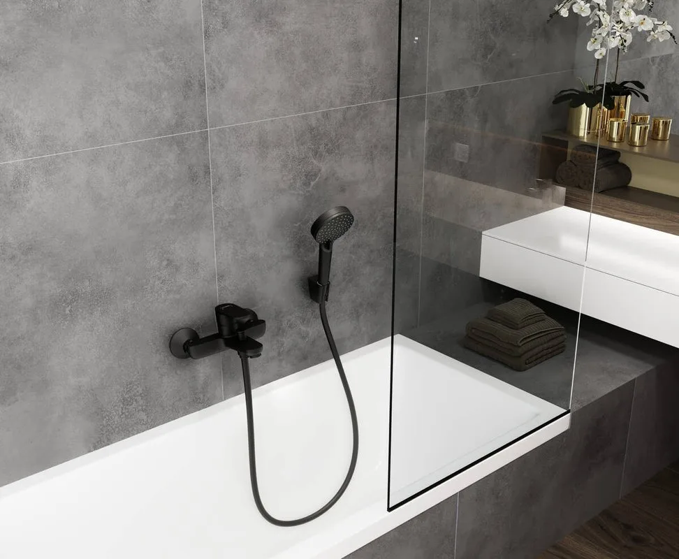Настенный держатель Hansgrohe Porter S 28331670 матовый черный Sancos — официальный сайт