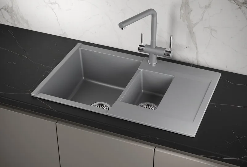 Мойка кухонная Granula Estetica 7808, алюминиум Sancos — официальный сайт