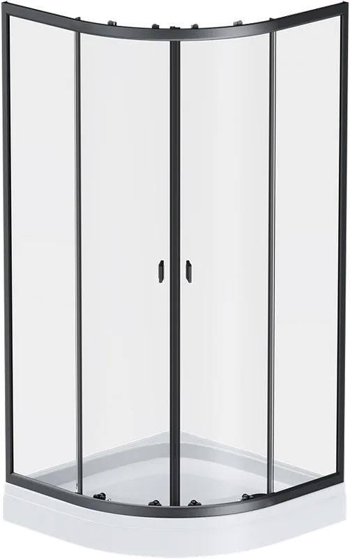 Душевой уголок AM.PM X-Joy Twin Slide W88E-205-090BT64 90x90, с поддоном, профиль черный Sancos — официальный сайт