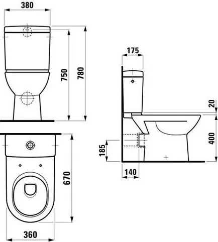Крышка-сиденье Laufen Pro 8.9195.1.300.003.1 с микролифтом, петли хром Sancos — Оригинал