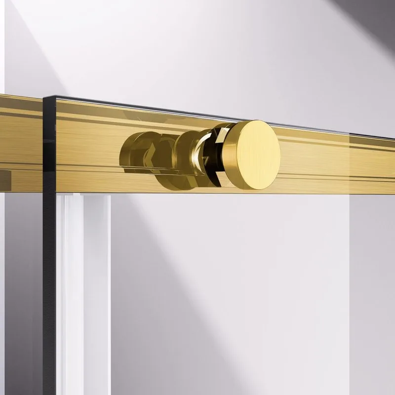 Душевая дверь в нишу Vincea Slim-N VDS-4SN120CLG 120 см, профиль брашированное золото, стекло прозра Sancos — официальный сайт