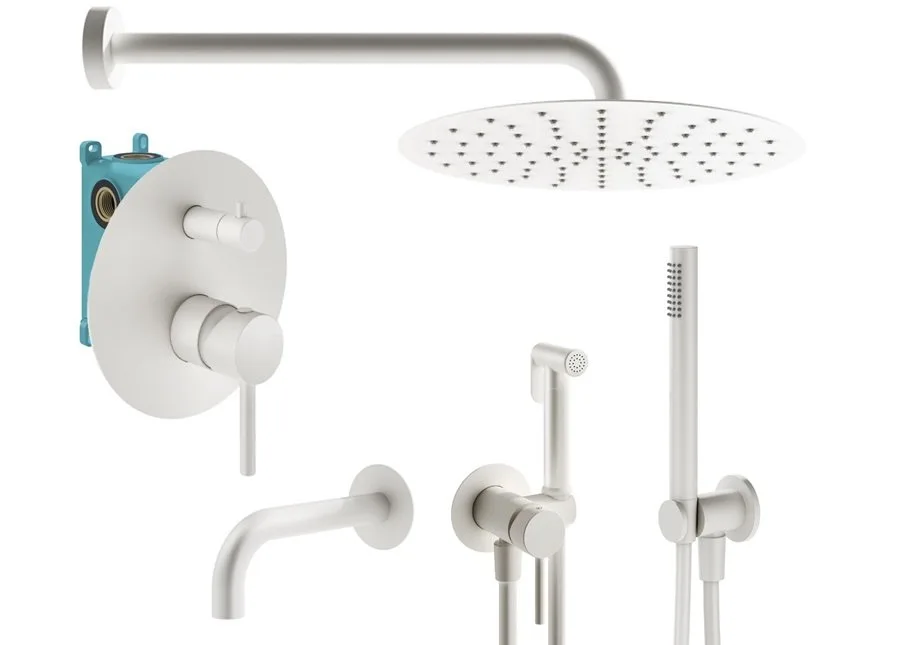 Комплект для ванной Plumberia Selection Ixo KITZXO19BO60 С ВНУТРЕННЕЙ ЧАСТЬЮ, белый матовый Sancos — официальный сайт