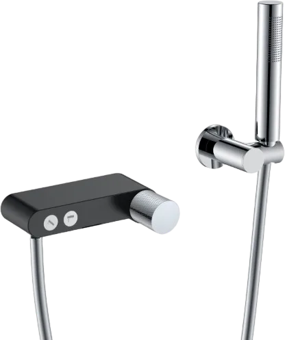 Смеситель для ванны с душем Boheme Stick 123-BCR.2, black touch chrome Sancos — Оригинал