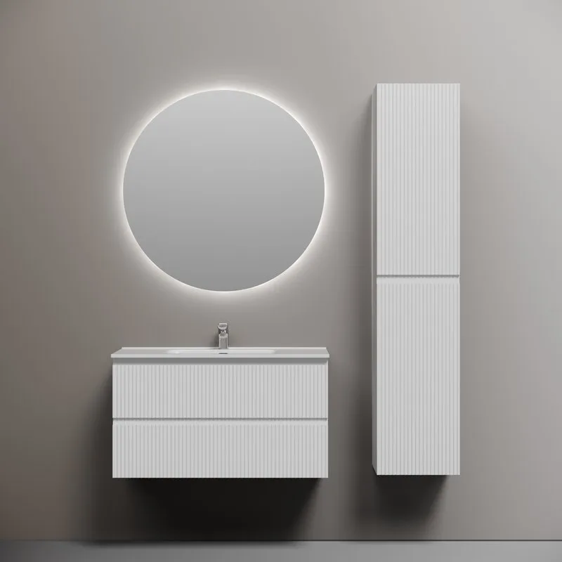 Тумба с раковиной Sancos Snob R 90 bianco, раковина CN7002 Sancos — официальный сайт