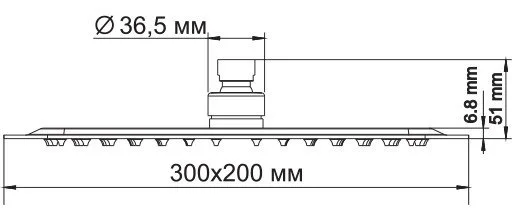 Верхний душ Wasserkraft A069 Sancos — официальный сайт